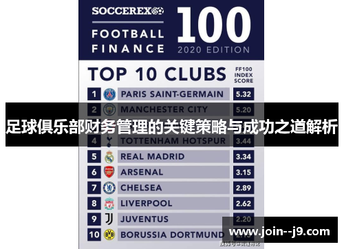 足球俱乐部财务管理的关键策略与成功之道解析 足球俱乐部财务管理的关键策略与成功之道解析